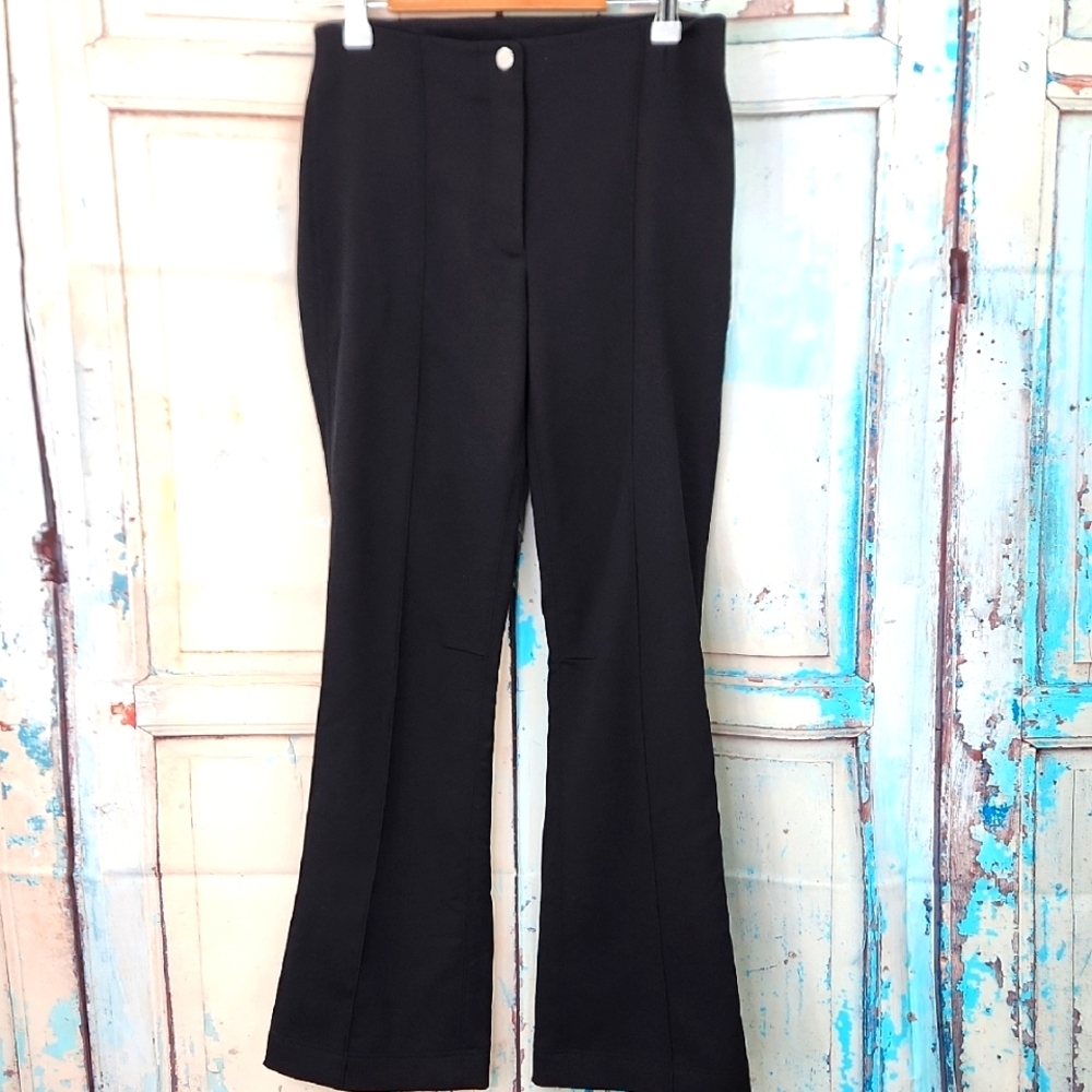 Helmut Lang Virgin Wool Capri Flare‎ Black Pants